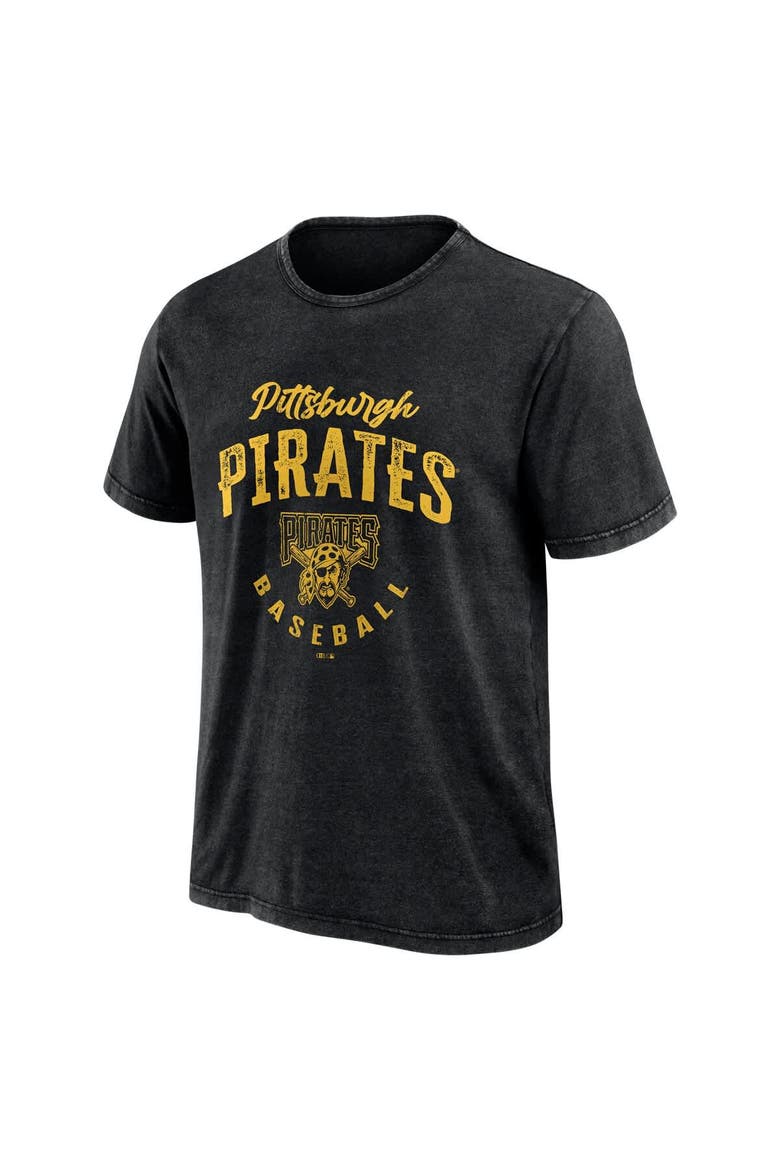 Men's Darius Rucker Collection by Fanatics Black Pittsburgh Pirates Cooperstown Collection Washed T-Shirt, Alternate, color, Black