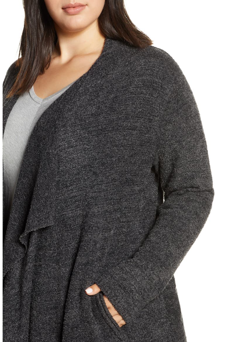 CozyChic™ Lite Island Cardigan, Alternate, color, HE CARBON/ BLACK