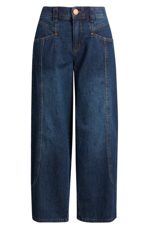 Wit & Wisdom High Waist Barely Barrel Jeans In Blue