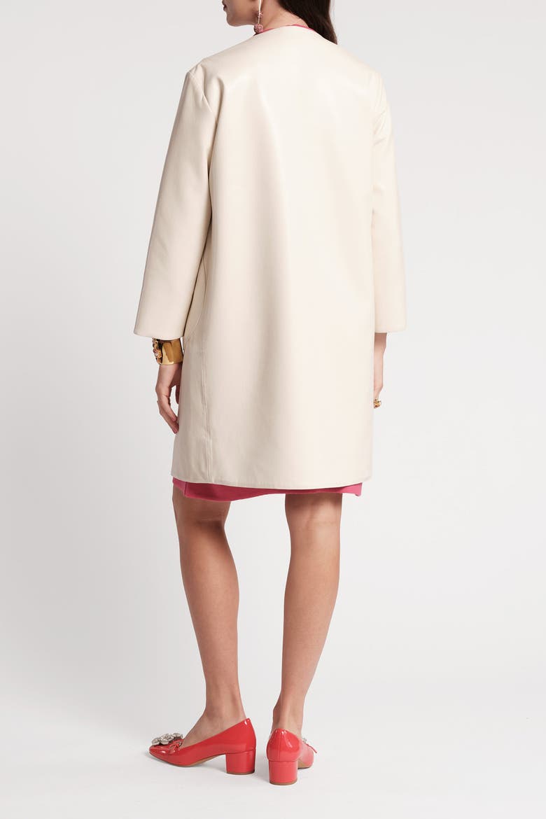 Mod Jacket Faux Leather, Alternate, color, Oyster