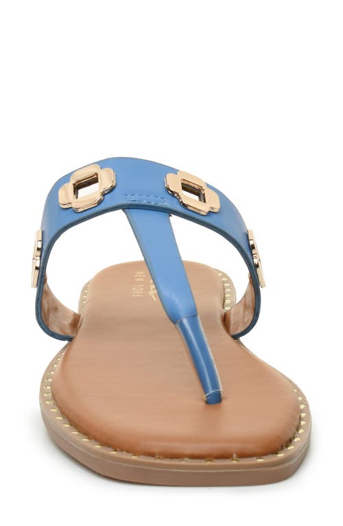 Nicole Miller Bling Thong Sandal In Blue