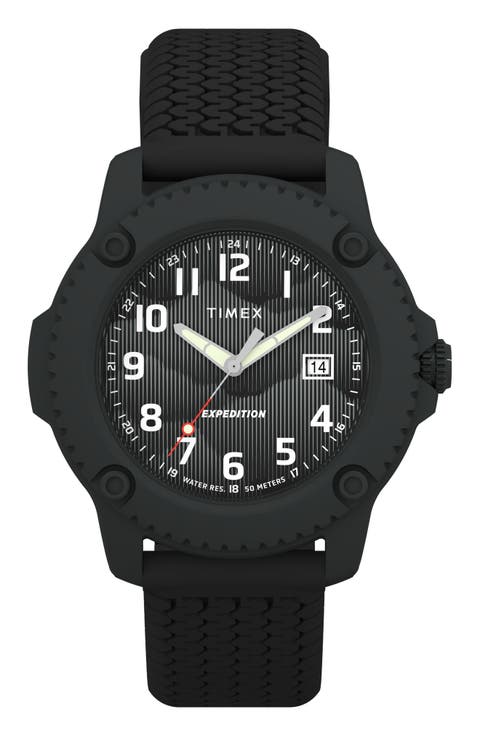 Expedition Timberline Silicone Strap Watch, 42mm