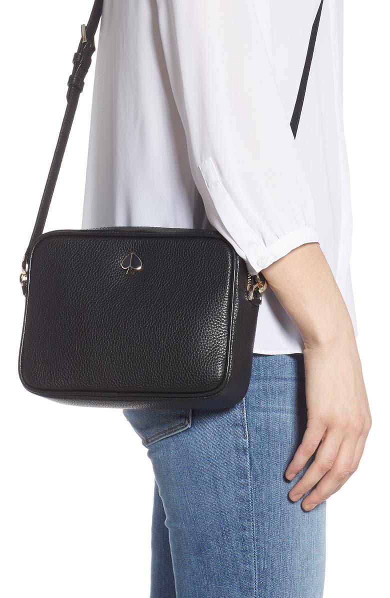Kate Spade New York medium polly leather camera bag, Alternate, color,