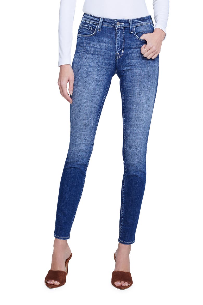 Marguerite High Waist Skinny Jeans, Main, color, CASTAIC