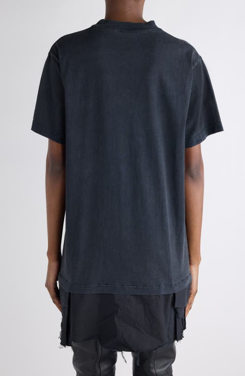 Balenciaga Luxury Embroidered Hybrid T-shirt Dress In Blue