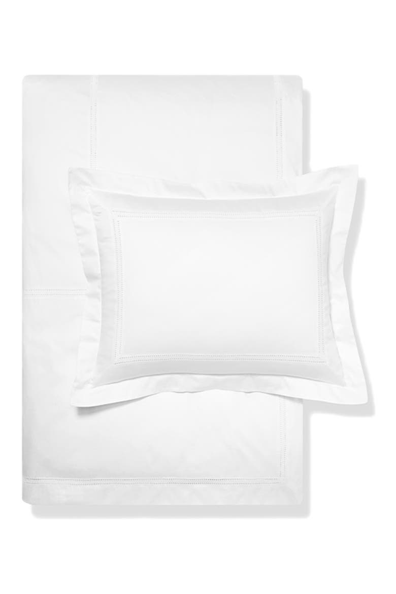 Eyelet Duvet Cover & Sham Set, Main, color, WHITE