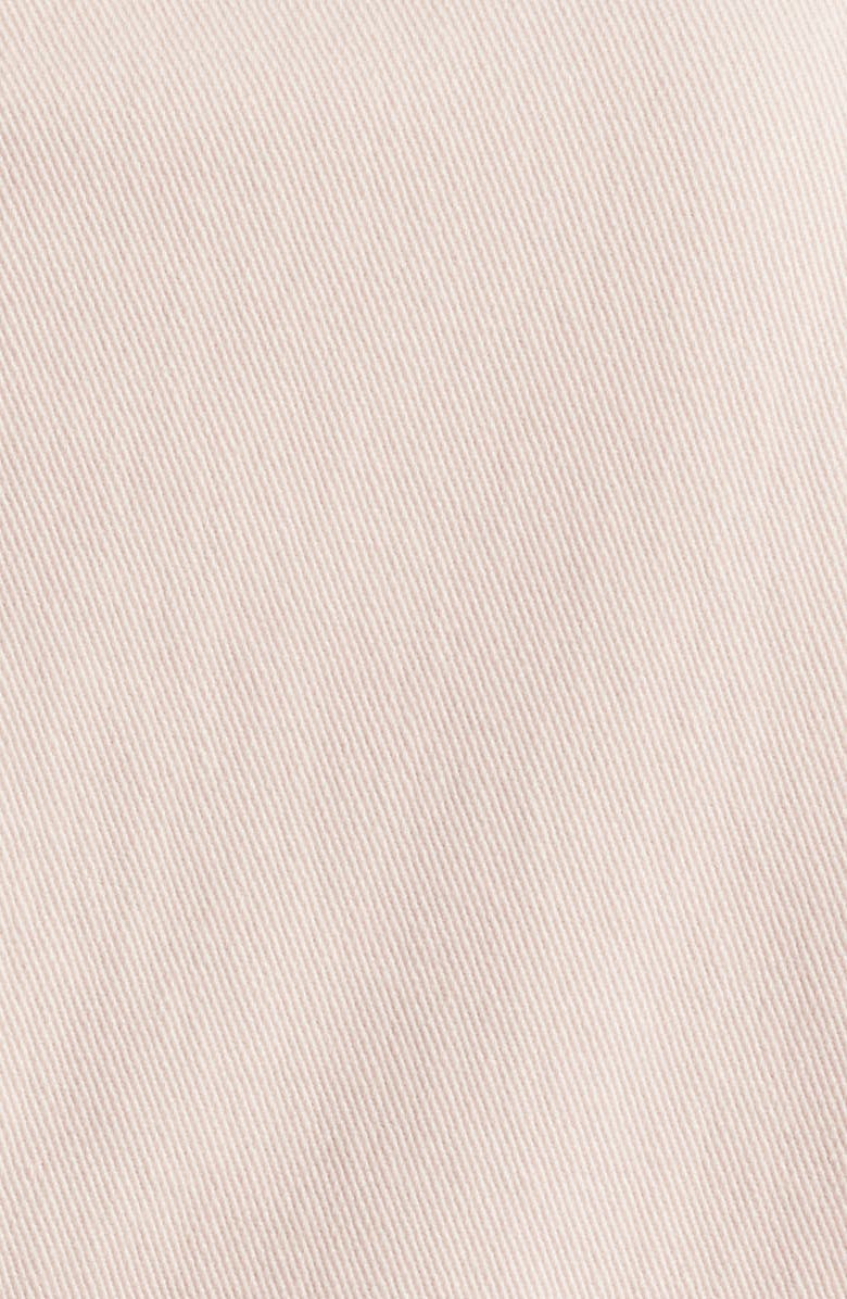 Wit & Wisdom Puff Shoulder Peplum Denim Jacket, Alternate, color, Whisper Pink