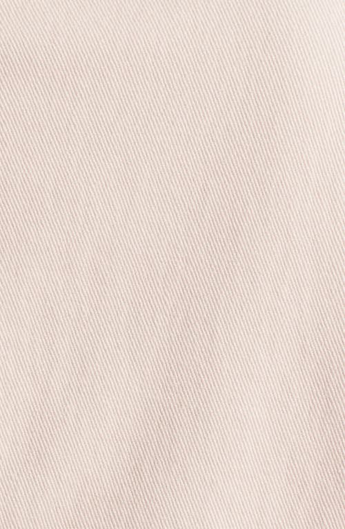 Wit & Wisdom Puff Shoulder Peplum Denim Jacket In Whisper Pink