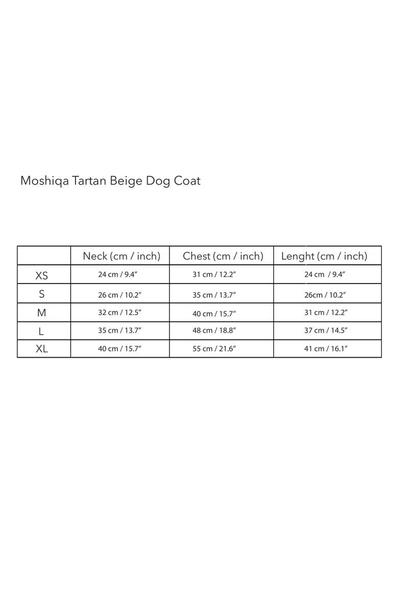 Moshiqa Tartan Dog Harness, Alternate, color, Beige