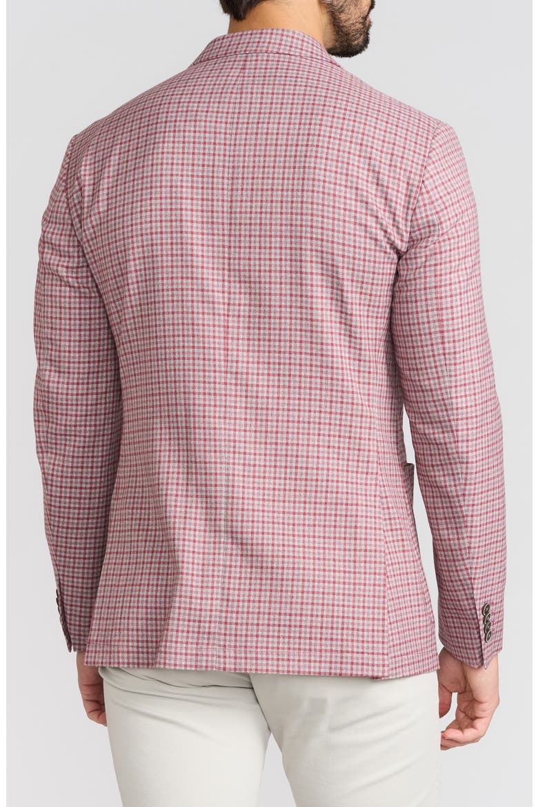 Check Sport Coat, Alternate, color, BRICK