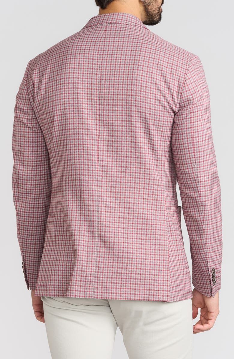 Ibiza Check Sport Coat, Alternate, color, Brick