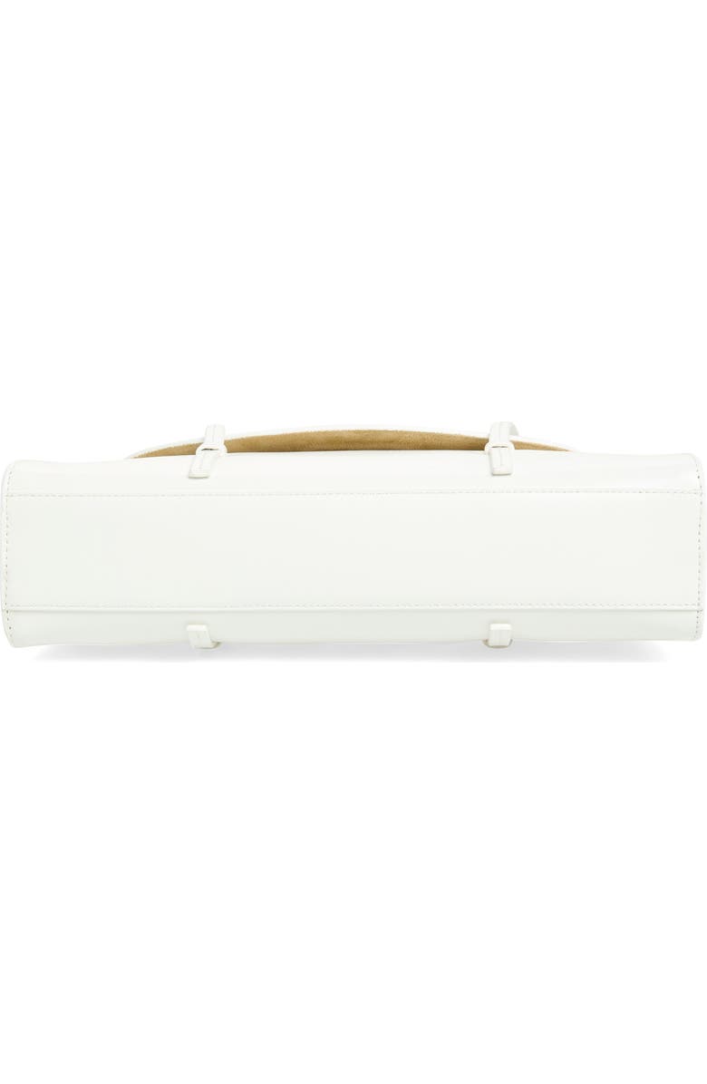 Reformation Elena Leather Shoulder Bag, Alternate, color, White Leather