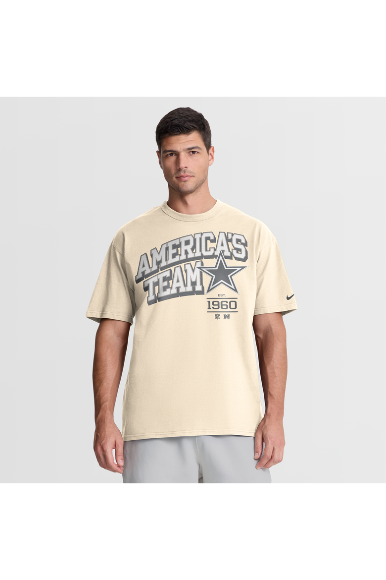 Men's Nike Natural Dallas Cowboys Vintage Mod Blown Away Max90 T-Shirt, Main, color, Natural