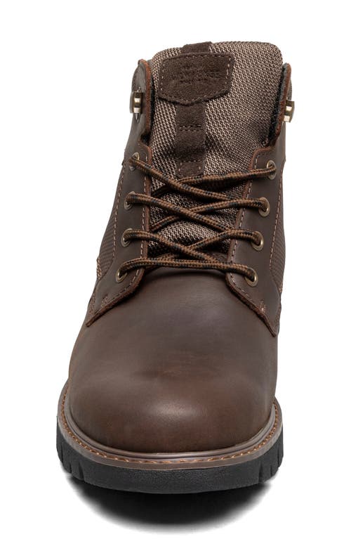 Nunn Bush Karnak Water Resistant Plain Toe Boot In Brown Ch
