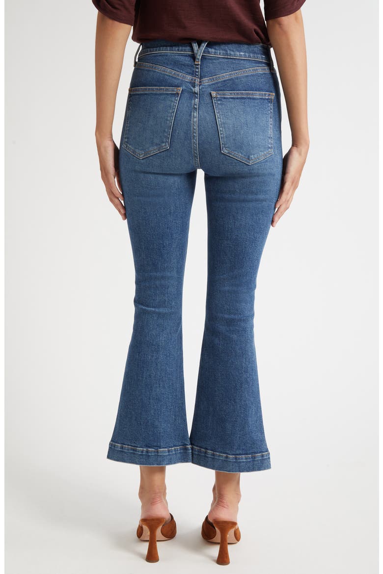 Carson High Waist Ankle Flare Leg Jeans, Alternate, color, ROADSIDE BLUE