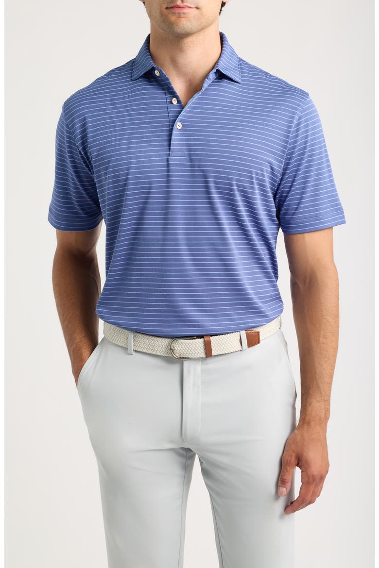 Winston Summer Comfort Performance Piqué Polo, Main, color, BALI BLUE