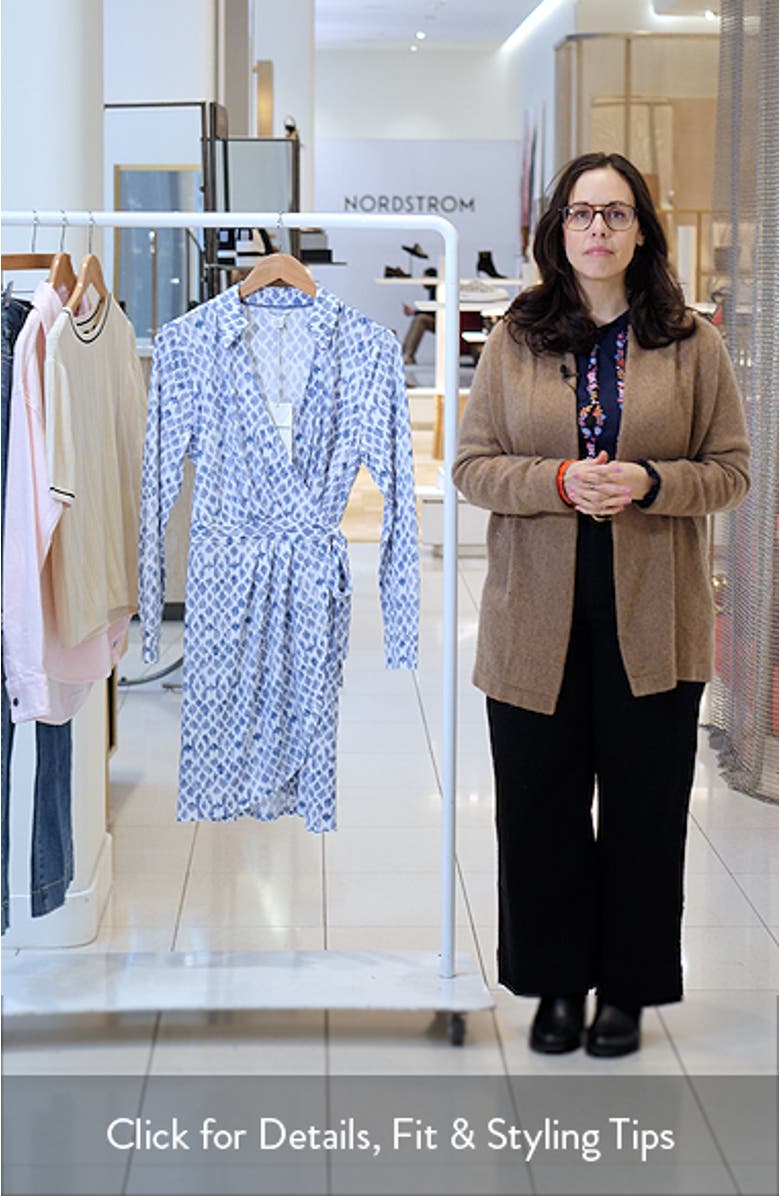 Carmela Coastal Sands Long Sleeve Wrap Shirtdress, sales video thumbnail