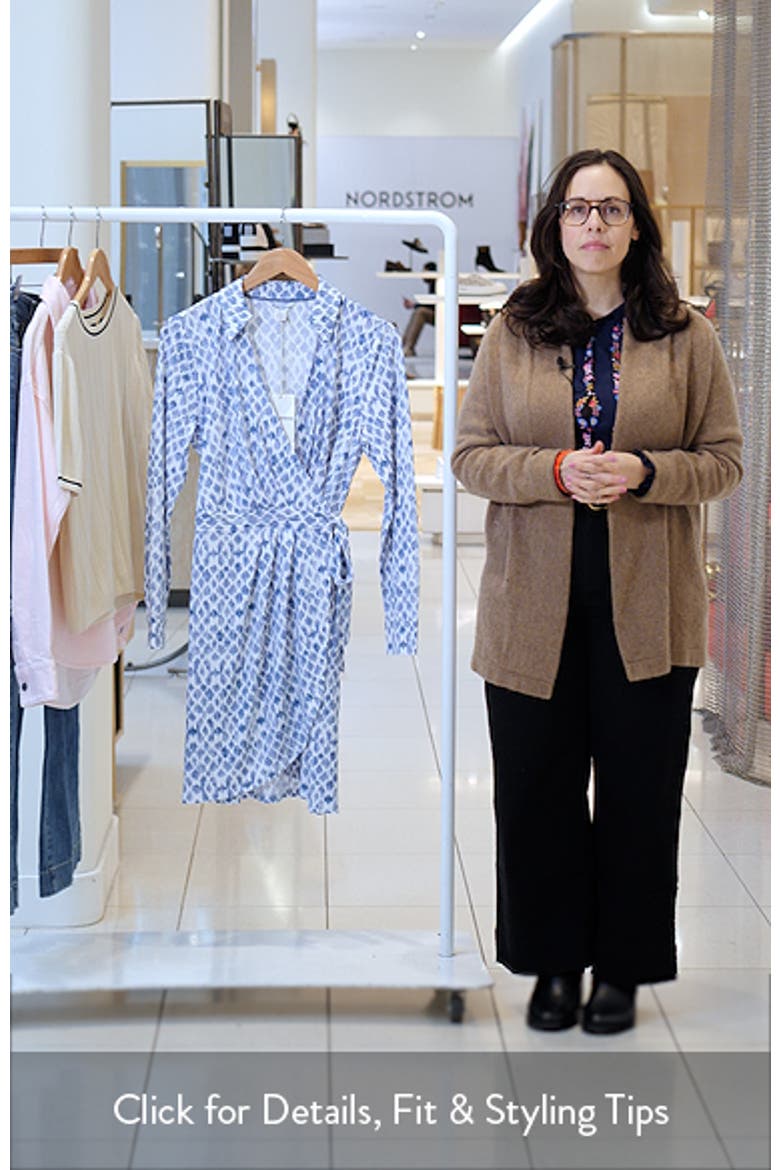 Carmela Coastal Sands Long Sleeve Wrap Shirtdress video