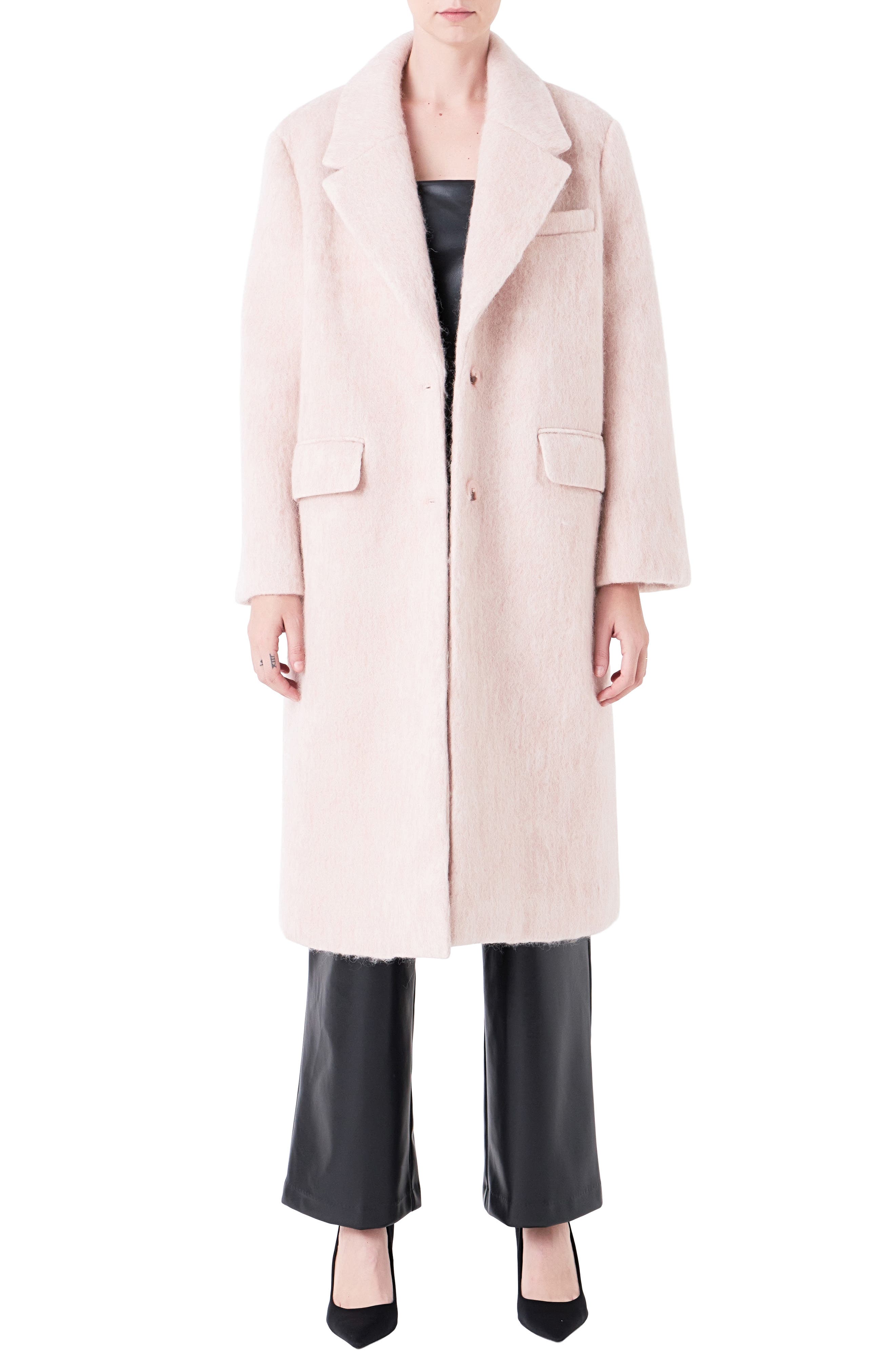 Oversize Longline Wool Blend Coat - image 3