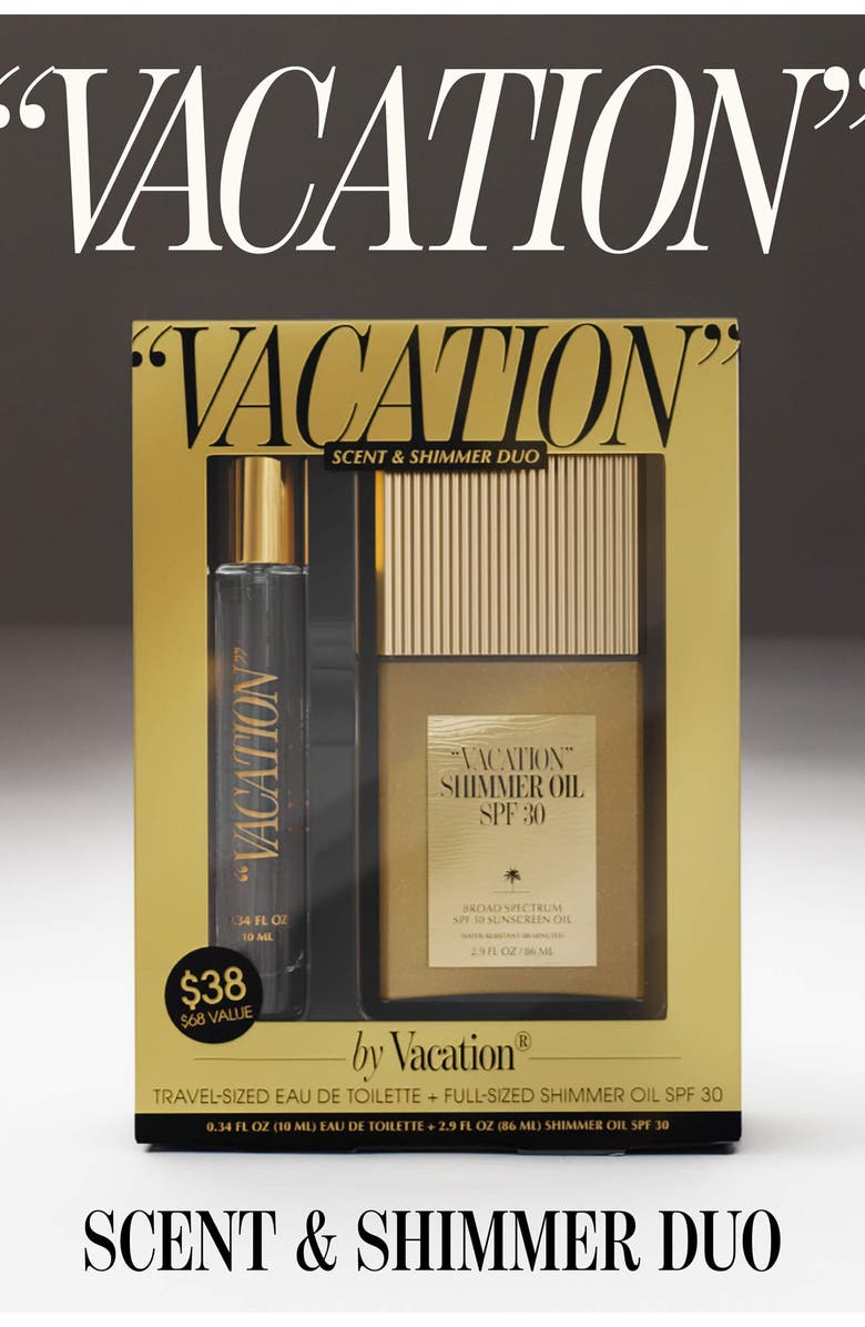 Vacation Shimmer Oil SPF 30 Sunscreen Duo, Alternate, color, 