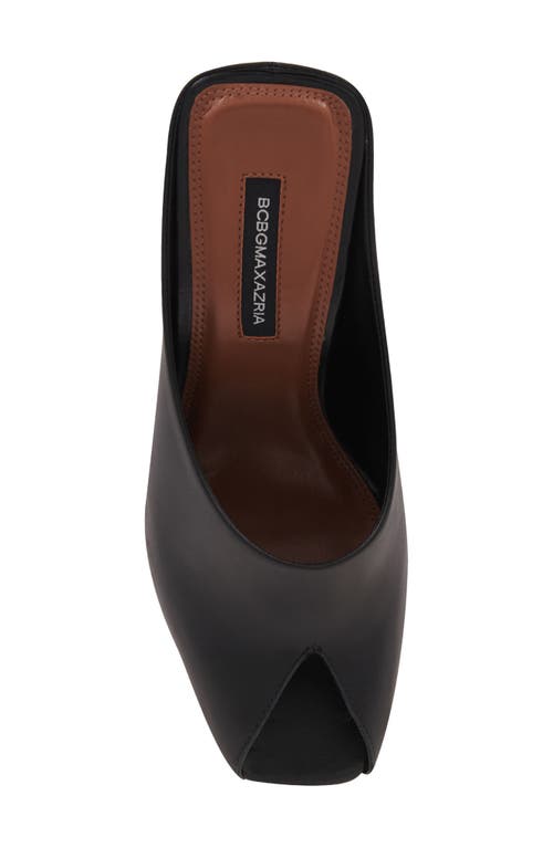 Bcbg Zenith Peep Toe Mule In Black
