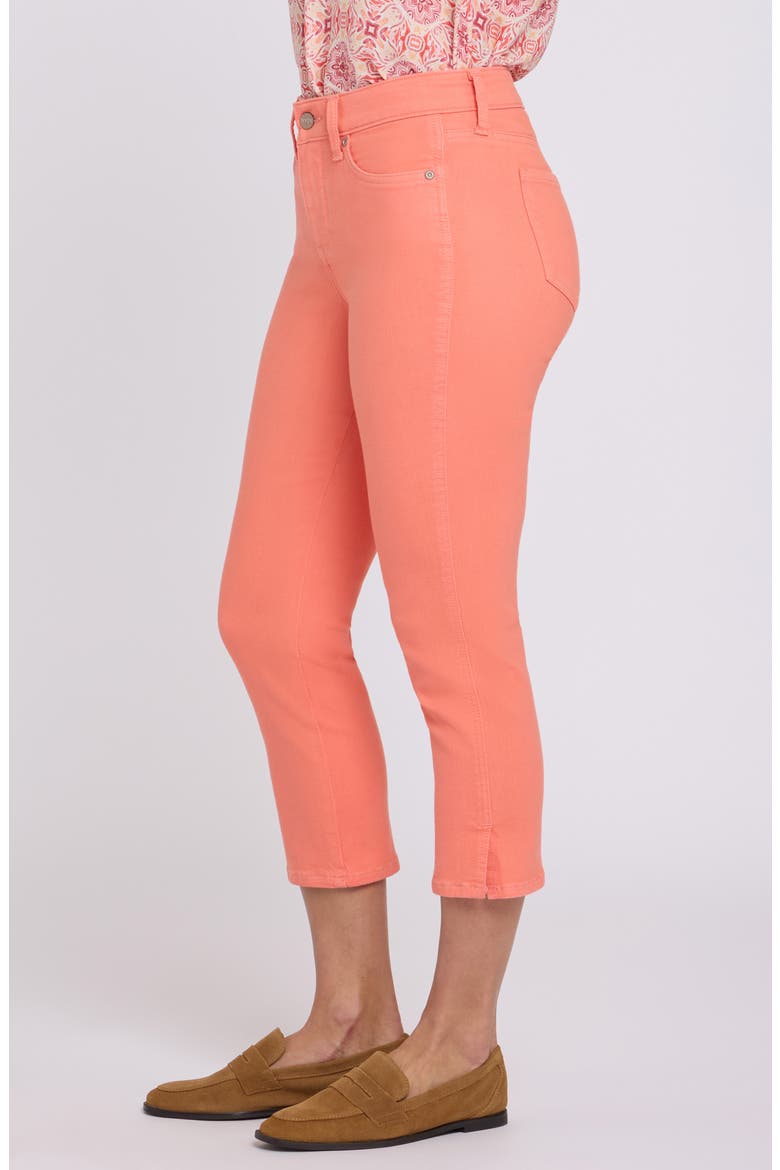 Chloe Cool Embrace® Side Slit Capri Jeans, Alternate, color, PEACHINESS