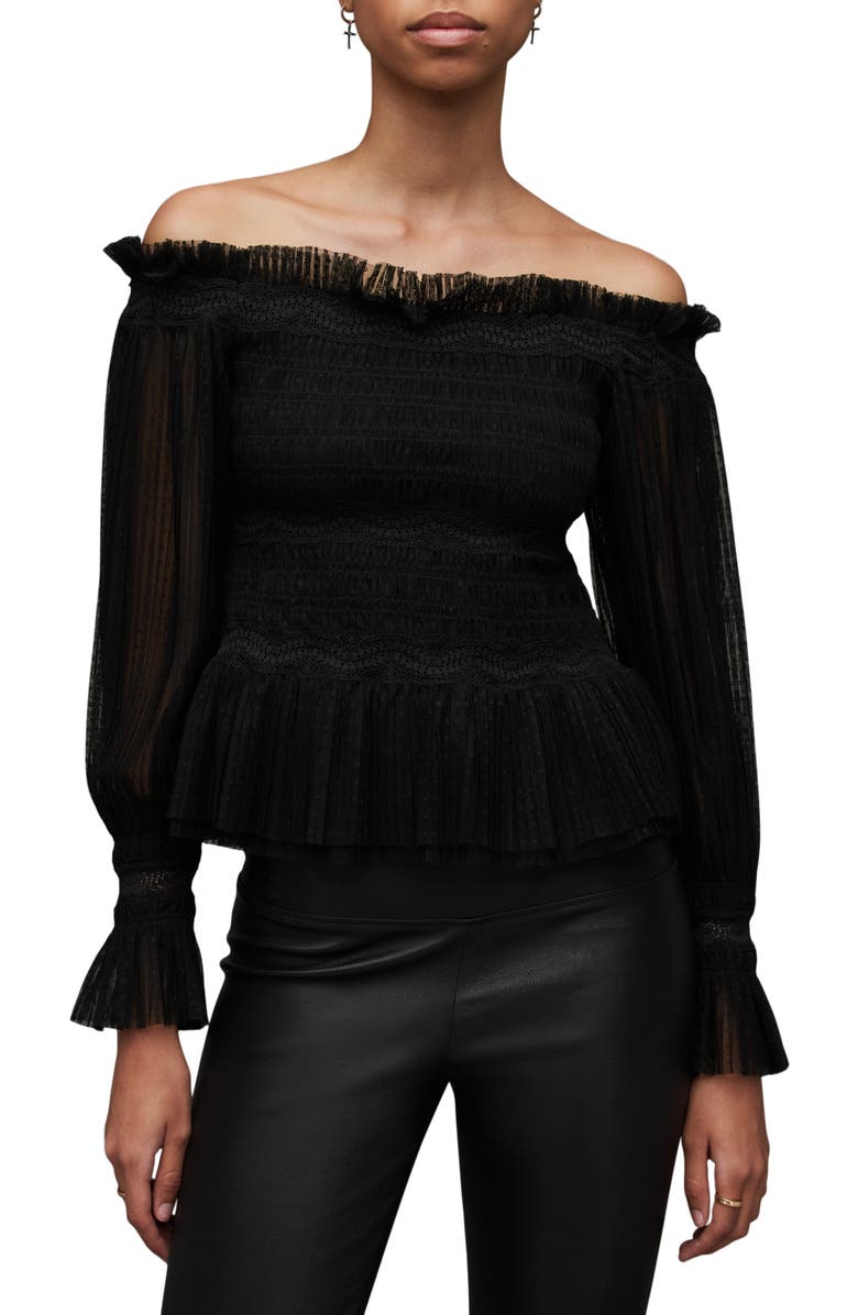 AllSaints Layla Top, Main, color, 