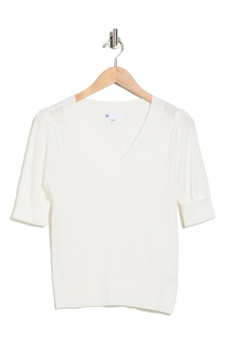 Pointelle Stitch Sweater, Alternate, color, SUGAR SWIZZLE