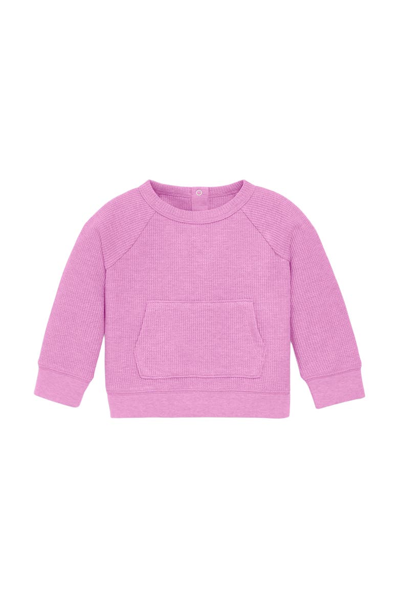 Baby Heathered Waffle Pocket Tee, Main, color, Heather Lilac
