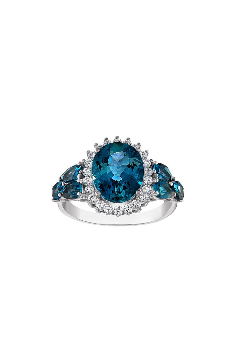 FZN Sterling Silver London Blue Topaz Ring, Main, color, Blue Topaz