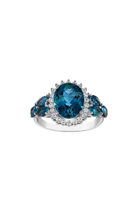 Sterling Silver London Blue Topaz Ring