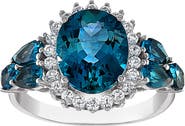 FZN Sterling Silver London Blue Topaz Ring