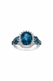 FZN Sterling Silver London Blue Topaz Ring