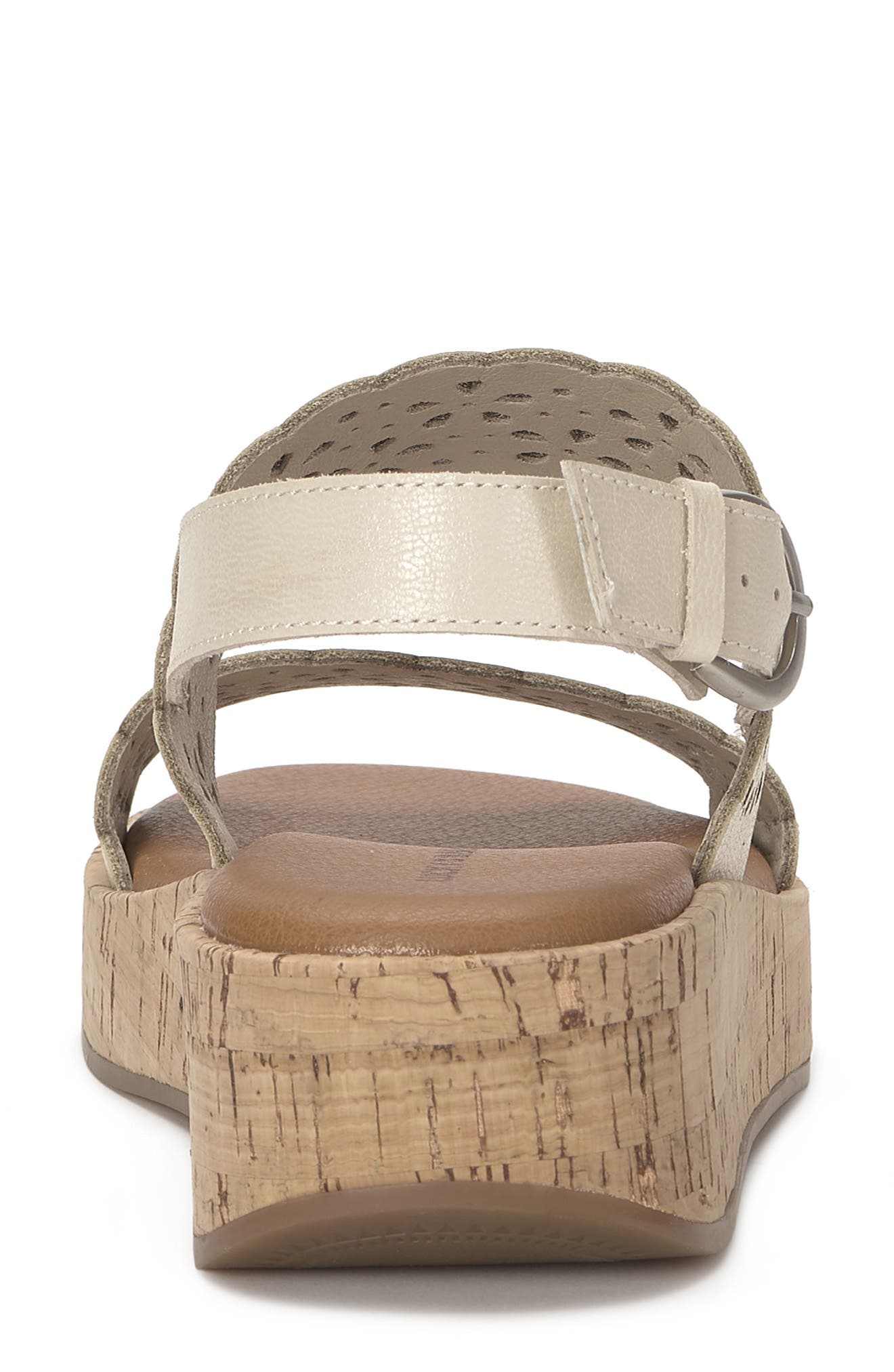 Lucky Brand Elsie Wedge Sandal, Alternate, color, Bone