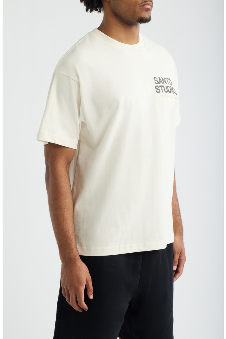 Fear Eats Cotton T-Shirt, Alternate, color, CREAM