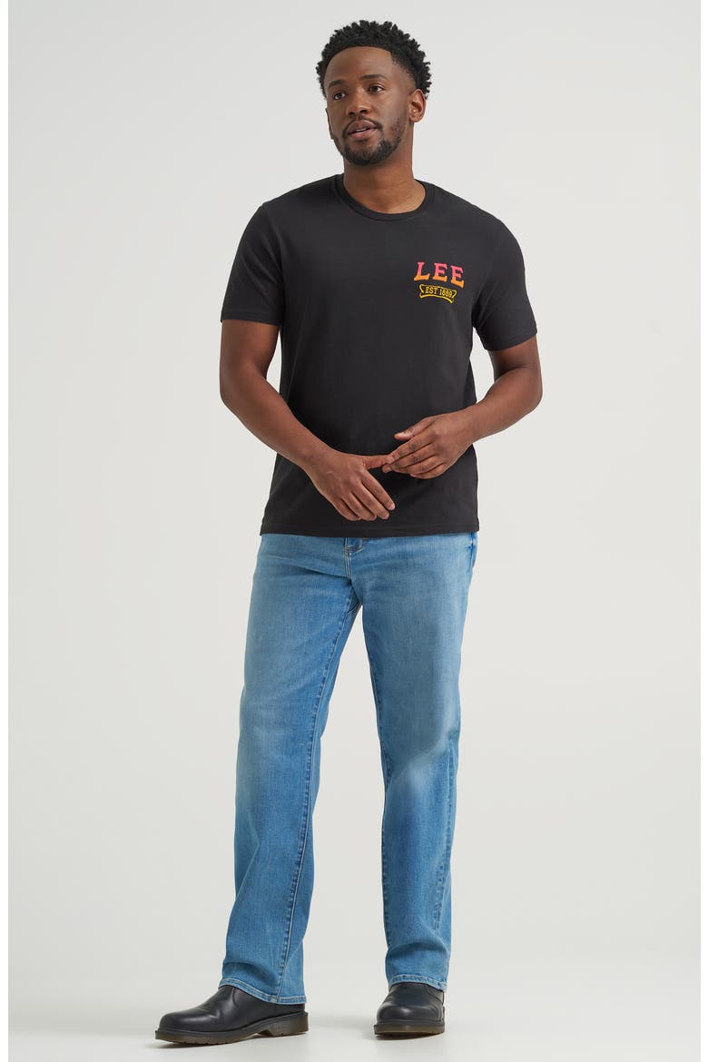 Logo Graphic T-Shirt, Alternate, color, JET BLACK