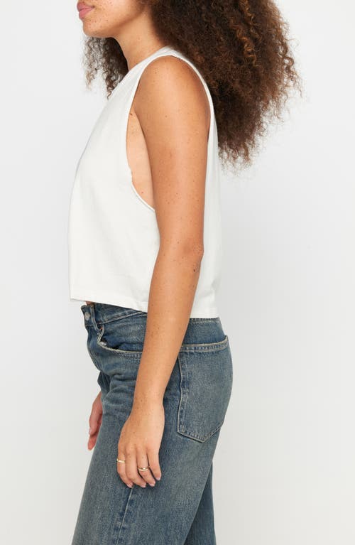 Spiritual Gangster Callie New Wave Crop Tank In Brown