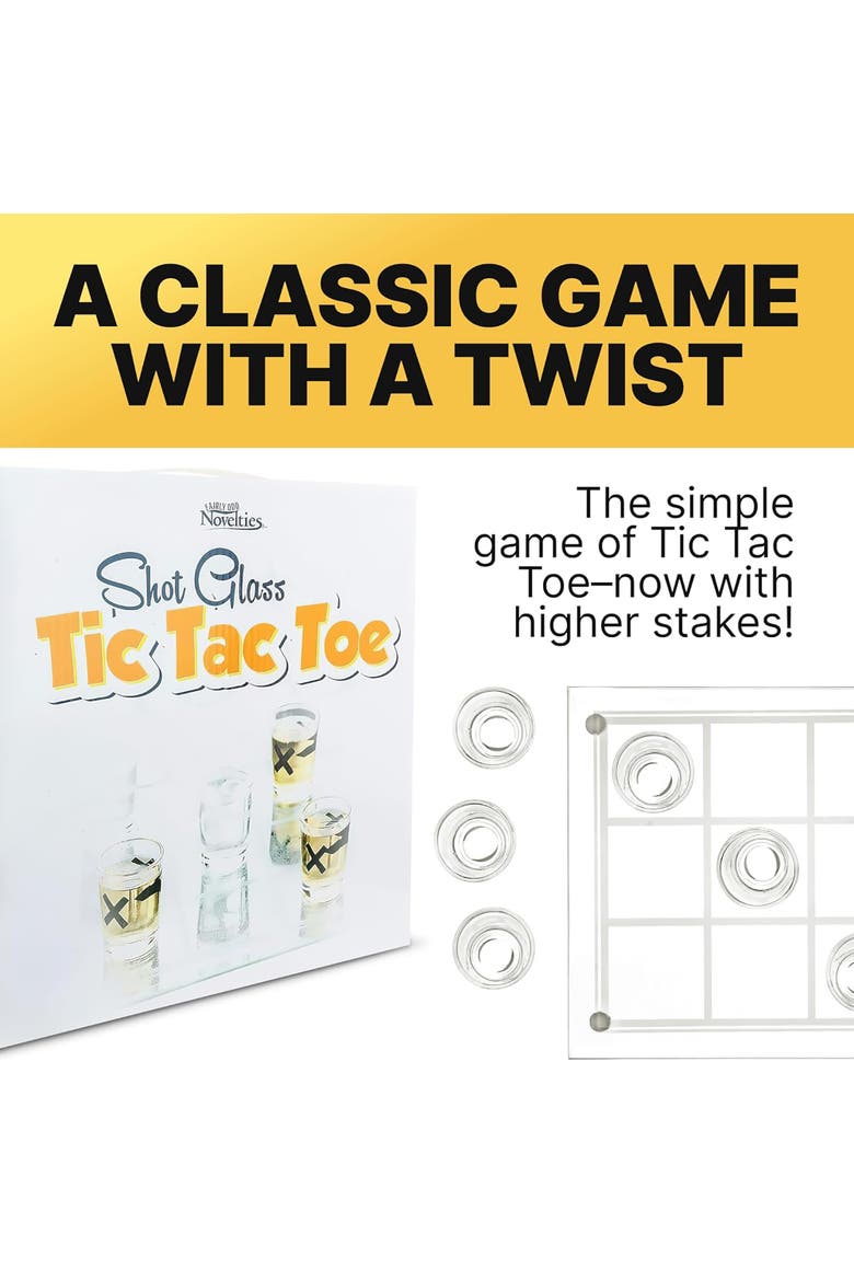 Shot Glass Tic Tac Toe, Drinking Game Twist, Adult Game, Alternate, color, Multicolored
