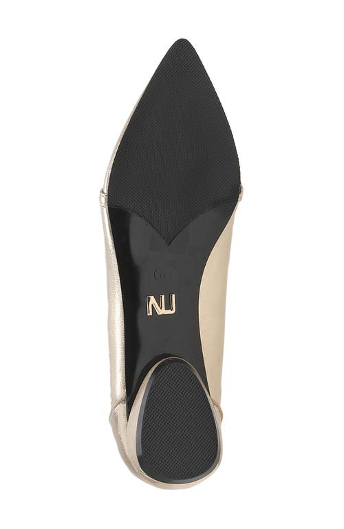 Ninety Union Mira Pointed Toe Flat In Gold