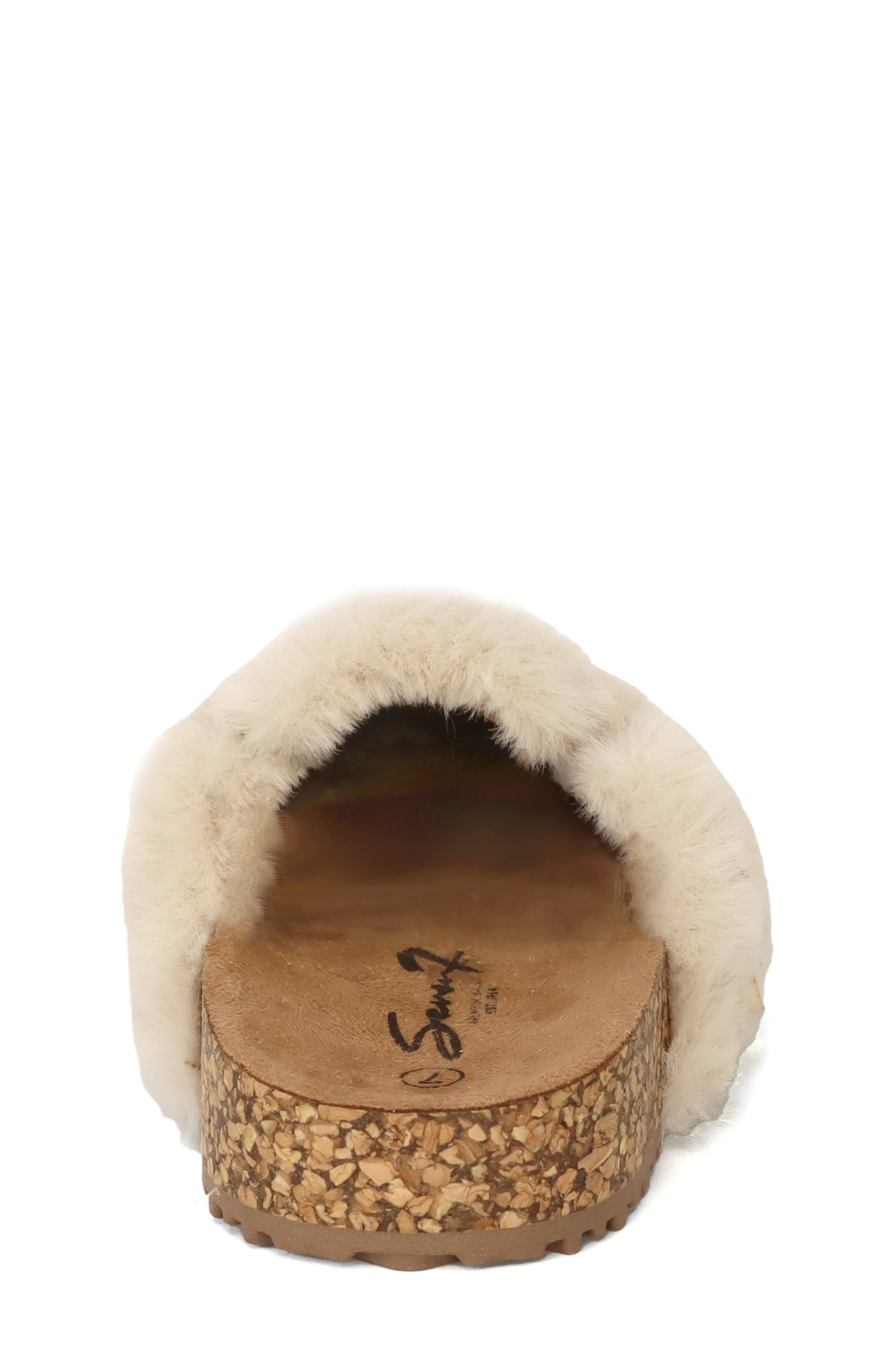 Kids' Lorena Faux Fur Clog, Alternate, color, BEIGE