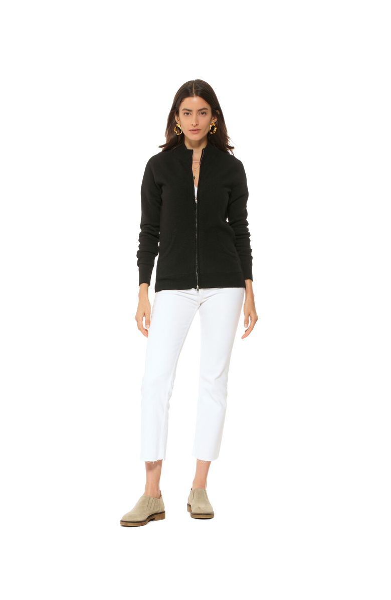 Monticelli Cashmere Pure Cashmere Zip Cardigan, Alternate, color,