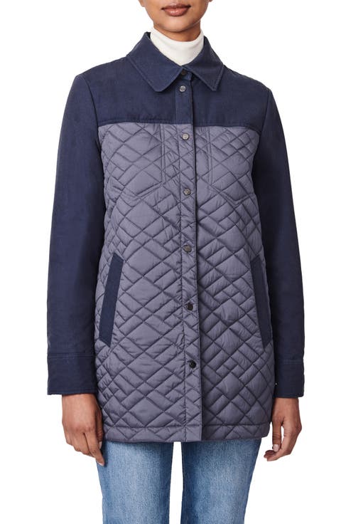 Water-Resistant Quilted Shacket