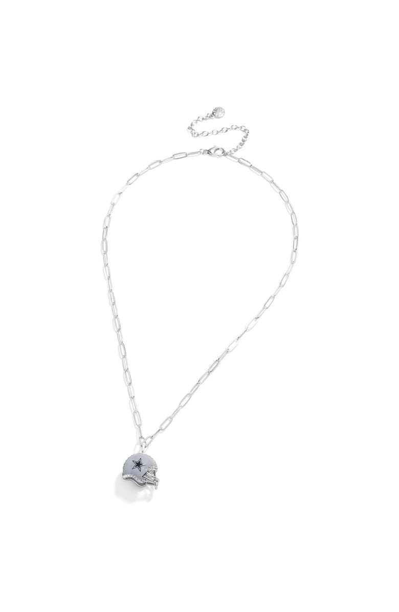 BaubleBar Women's Dallas Cowboys Helmet Charm Necklace, Alternate, color, 