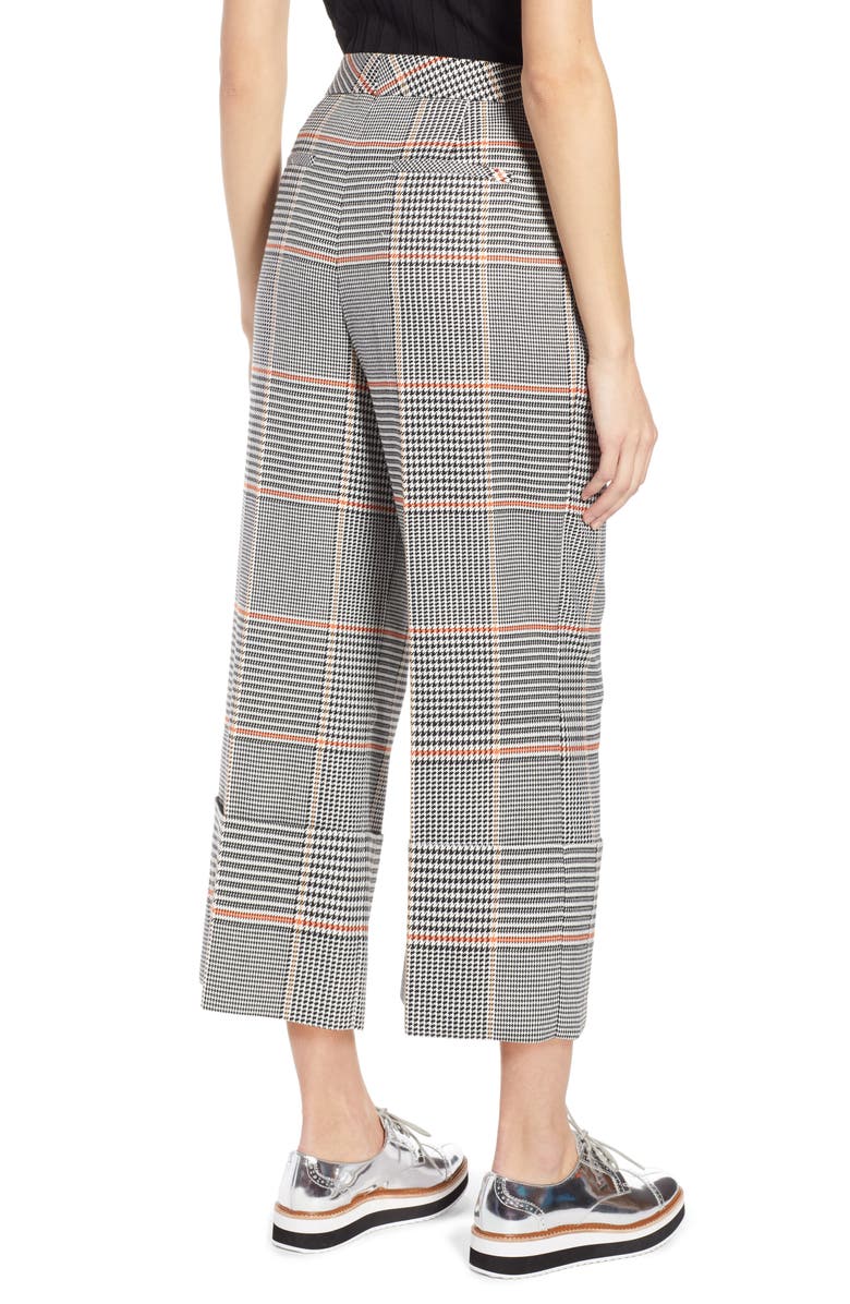 Halogen<sup>®</sup> x Atlantic-Pacific Plaid Wide Leg Crop Pants, Alternate, color,