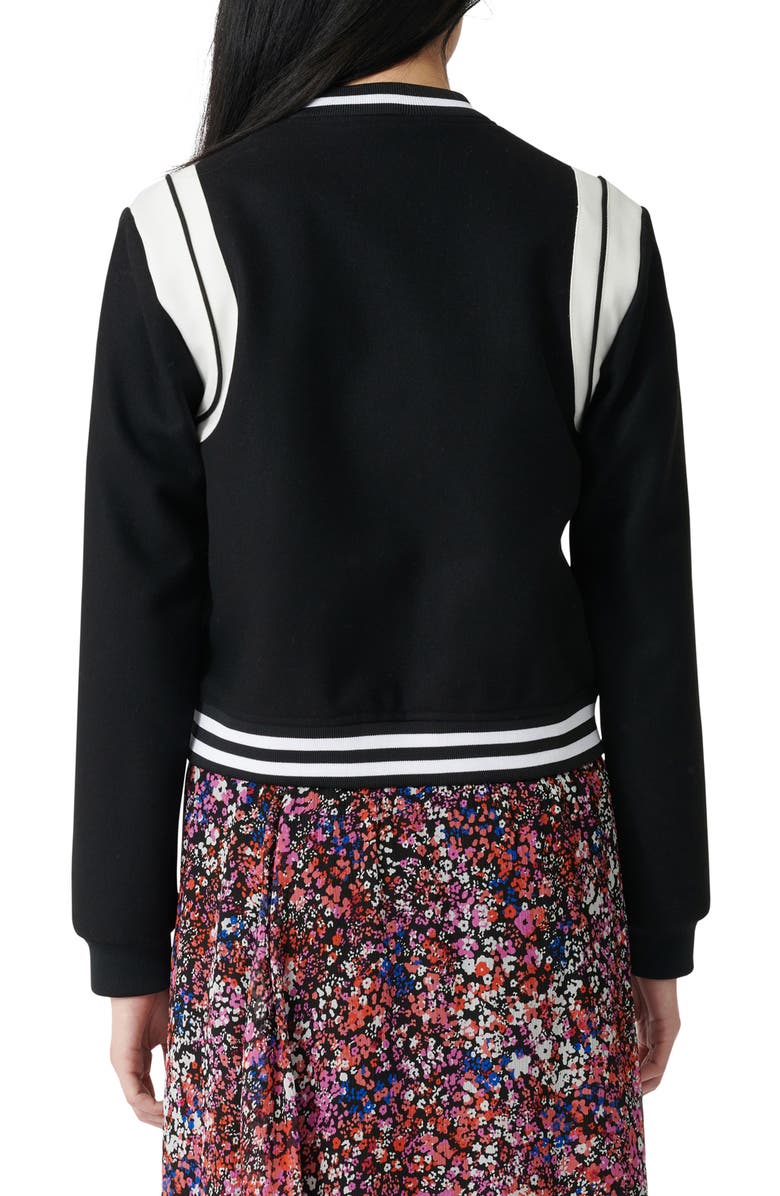 maje Berry Varsity Jacket, Alternate, color, 