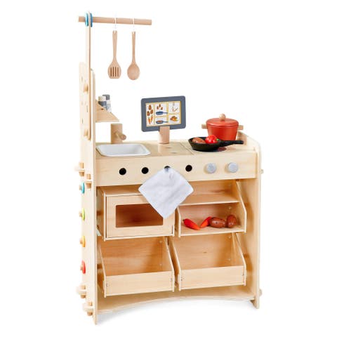 Creative Play 3 In 1 Wooden Kids Kitchen