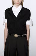 MANGO Polo Collar Wool Sweater