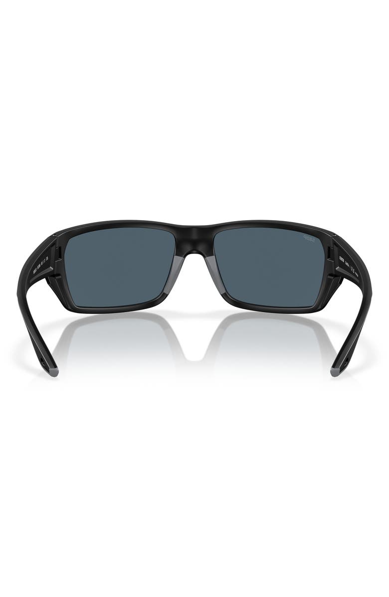 Costa Del Mar Tailfin 57mm Polarized Rectangular Sunglasses, Alternate, color, Grey