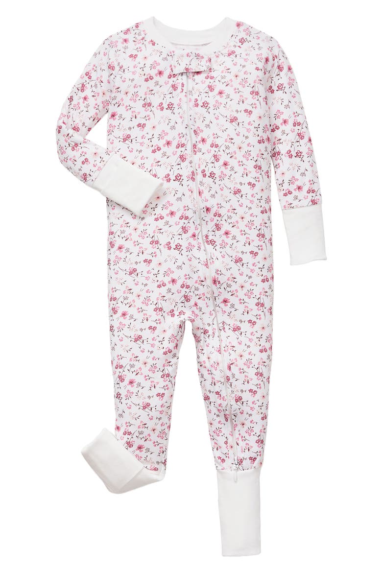 Dorset Floral Convertible One-Piece Pajamas, Main, color, PINK