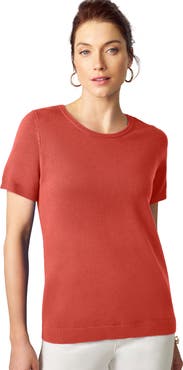 Jessica London Fine Gauge Crewneck Knit Shell